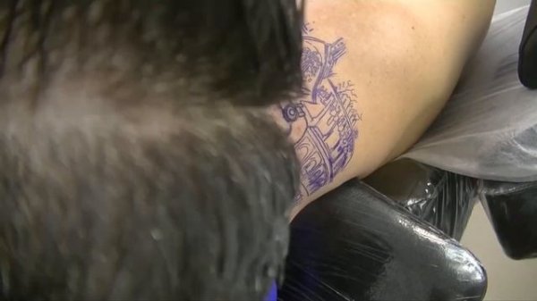 Gladiator tattoo-tattoo time lapse