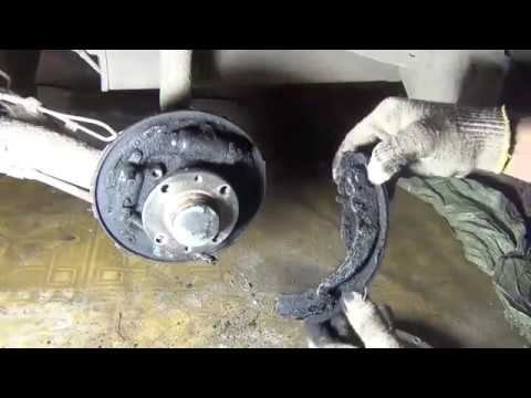 Замена задних тормозных колодок на Лада Гранта с ABS смотреть онлайн