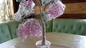 Бисероплетение. Дерево Глициния из бисера. Часть 2