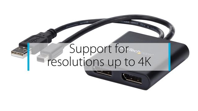 Mini DisplayPort to DisplayPort Multi-Monitor Splitter - MSTMDP122DP | StarTech.com смотреть онлайн