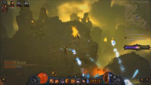 Dackie Goes Great Rift on Solo, key lvl 28 Demon-Hunter Diablo 3 RoS смотреть онлайн