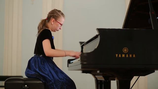 Olga Ivanenko 11 yo. Grand Piano Competition, 1 round. S. Prokofiev смотреть онлайн