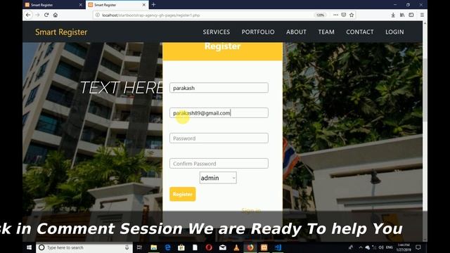 Simple And Best PHP project Demo For MCA OR BCA | Smart Register In PHP With Bootstrap смотреть онлайн