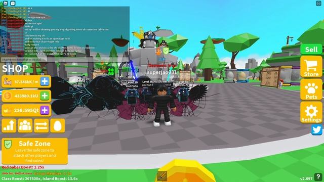 How to get LOADS of crowns in saber sim! (roblox) смотреть онлайн
