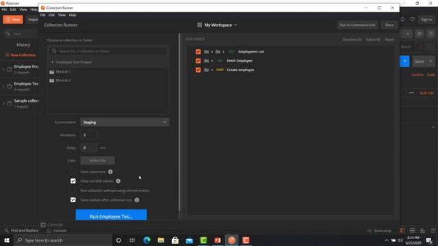Postman API Testing Tutorial 7 - How to run collections in postman? смотреть онлайн