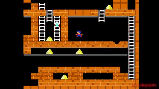 Прохождение игр на Dendy (NES). Lode Runner - Копатель (онлайн) смотреть онлайн