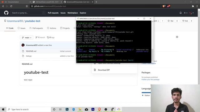 GITHUB AND GIT BASH IN MALAYALAM смотреть онлайн