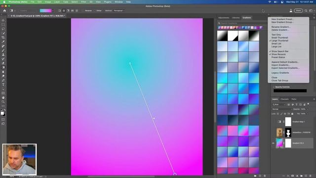 Discover the New Gradient Tool | Photoshop Illustration Challenge смотреть онлайн