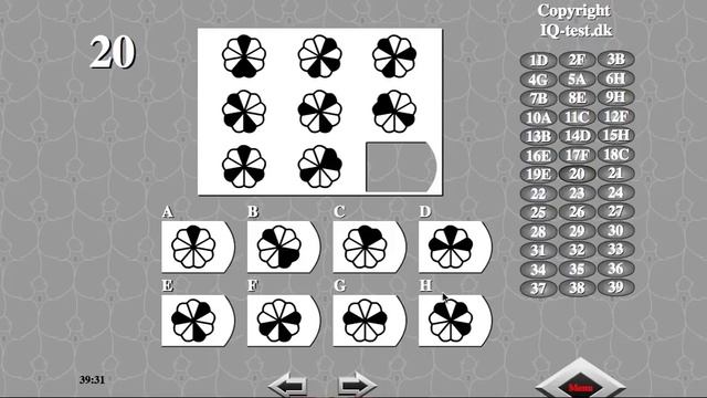 Answers for IQ Test: iqtest.dk смотреть онлайн