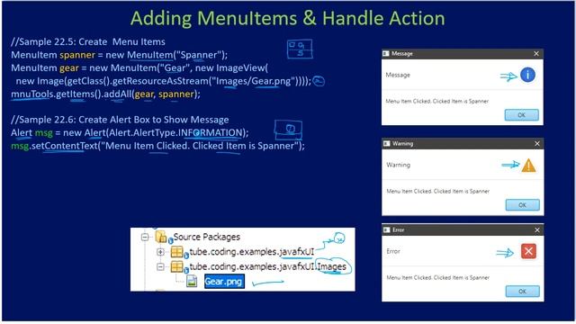 Menu | Part 2 - Display MenuItems in Menu | JavaFx GUI Tutorial #027 смотреть онлайн