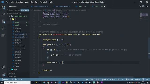 C/C++ Math Library - 16 - AES Encryption смотреть онлайн