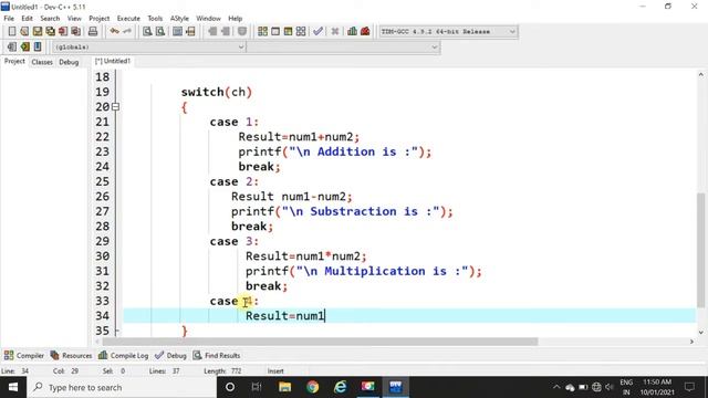 Calculator Program Using Do While Loop And Switch Case In C Program | Calculator Program | смотреть онлайн