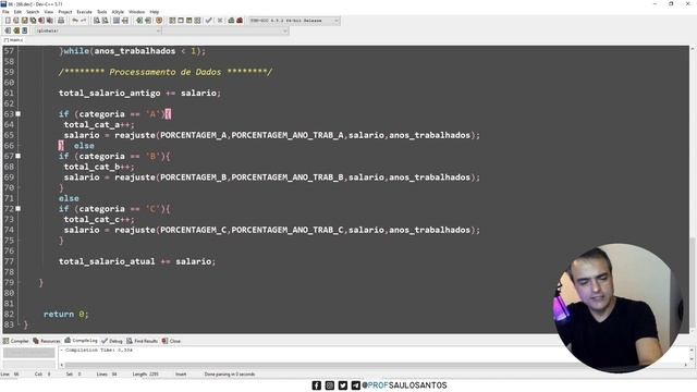 Linguagem C - Aumento Salarial - setbuf() - system("cls") - srand() - Exercício Resolvido - #066 смотреть онлайн