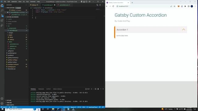 Easily Building a Custom Accordion with Gatsby and JavaScript смотреть онлайн