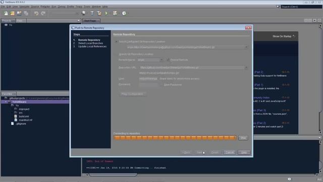 Using GitHub in NetBeans IDE смотреть онлайн