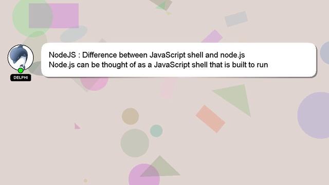 NodeJS : Difference between JavaScript shell and node.js смотреть онлайн