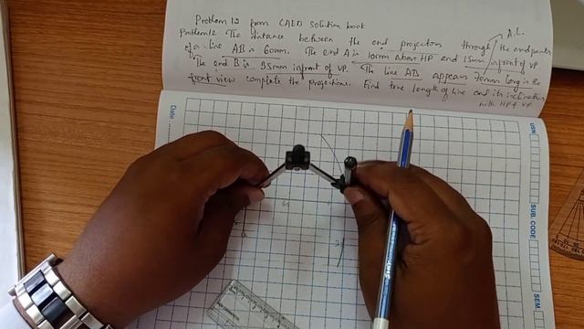 Problem no.12 from Projection of Lines in sketch смотреть онлайн