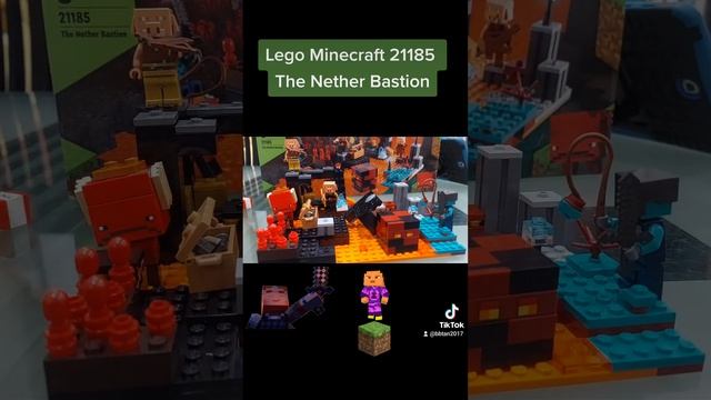 Lego Minecraft 21185 The Nether Bastion ( magma cube is so so cute ) смотреть онлайн