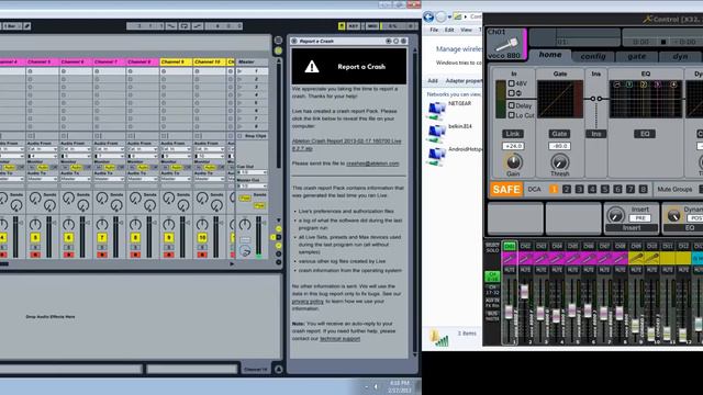 Behringer X32 Mixer and ableton Live (32 track recorder).avi смотреть онлайн