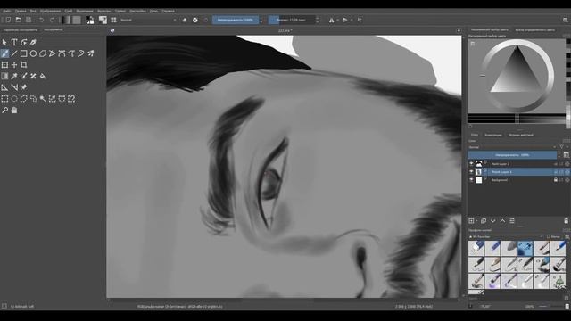 Рисую Adam Waheed в программе для рисования #Krita смотреть онлайн