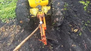 Оборотный плуг ПНО-15 и мотоблок Champion BC 8813. Первый опыт