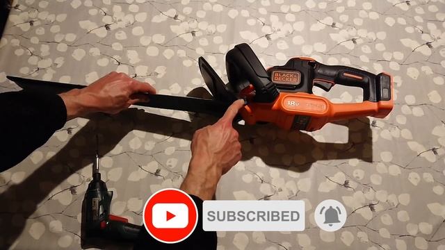 Funcionamiento Cortasetos eléctrico de batería Black & Decker GTC18504PC-QW 18V смотреть онлайн