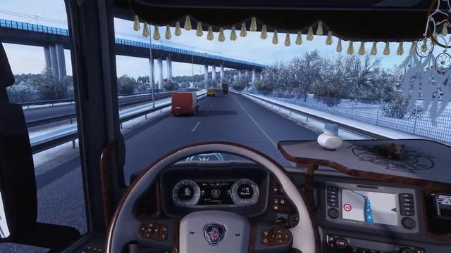 ETS2 Gameplay | Scania 650 S | Uppsala SE to Linköping SE | Transmissions 14t смотреть онлайн