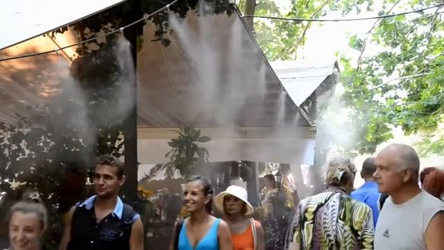 Туманное охлаждение летних кафе туманообразование смотреть онлайн