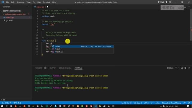 02. Golang Syntax comment and Push to github Khmer HKimhab смотреть онлайн