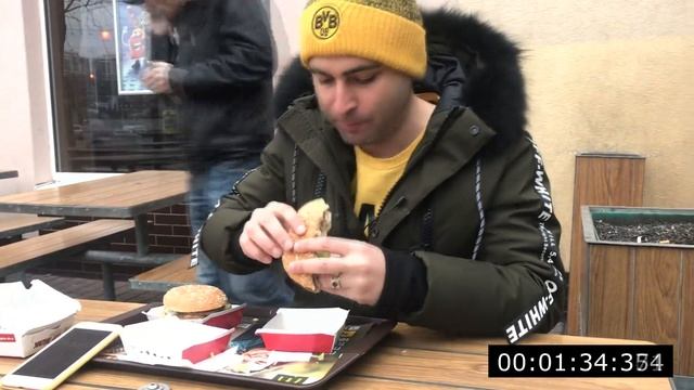 3 биг мака на время. Съешь быстрее и получи 100$ (ENG. ESP SUB) смотреть онлайн