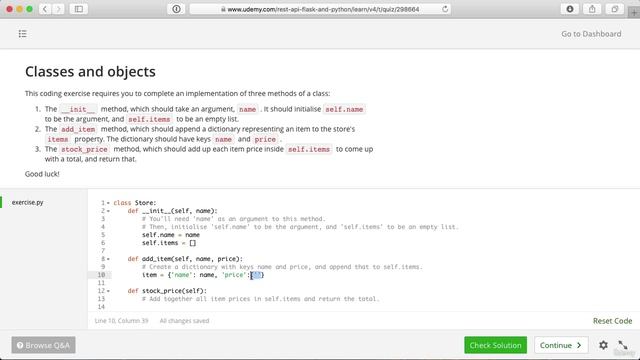 02 - A Full Python Refresher - 032 Solution to coding exercise Classes and objects смотреть онлайн