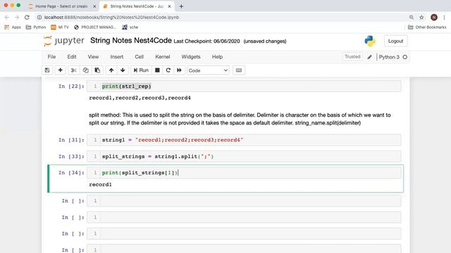 Session 5: Strings in Python Part 2 смотреть онлайн
