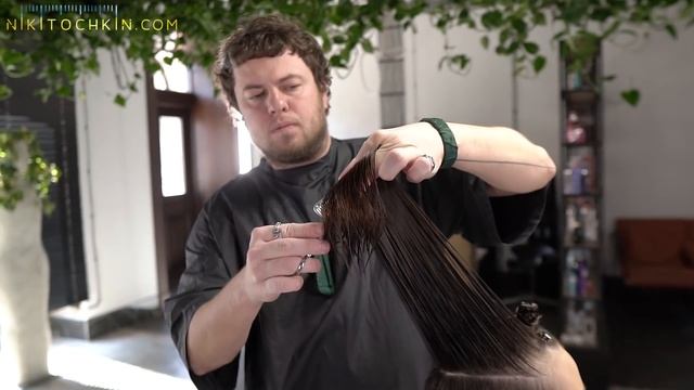 HOW TO CUT PERFECT LOB HAIRCUT - haircut tutorial смотреть онлайн