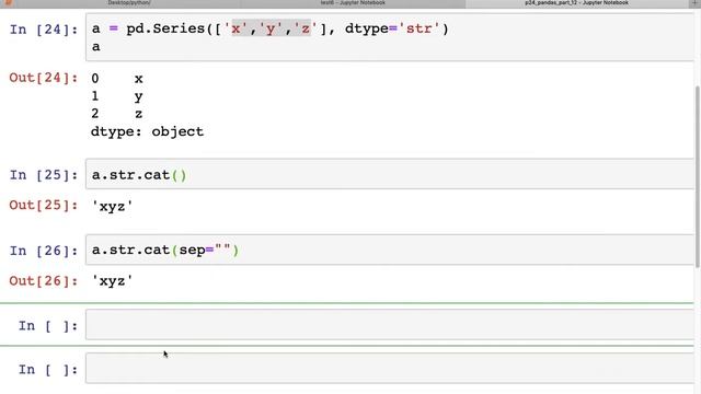 #24. Pandas: Strings - case, strip, concat in Python - 12 | Tutorial смотреть онлайн