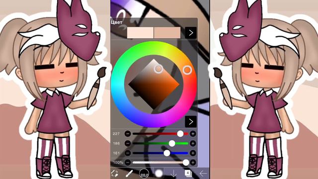 | как сделать безумно ленивую обработку глаз ( и не только) | gasha life | Full Moon | смотреть онлайн