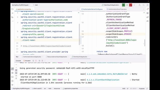 Creating OAuth2 Client Server using Spring OAuth2.0 Client Dependency смотреть онлайн