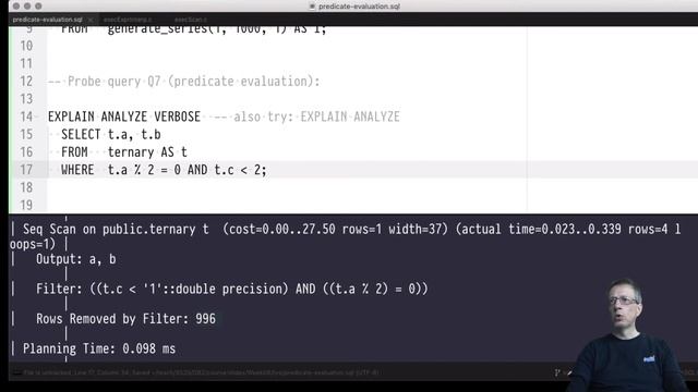 DB2 — Chapter #08 — Video #29 — Predicate evaluation in PostgreSQL, Boolean expressions and shortcu смотреть онлайн