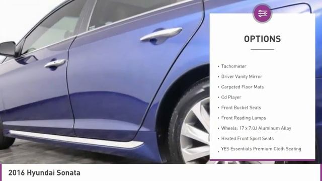 2016 Hyundai Sonata B309366A смотреть онлайн