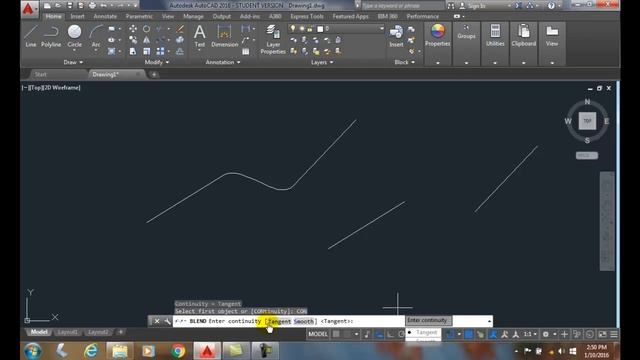 AutoCAD I 11-11 Using the Blend Command смотреть онлайн
