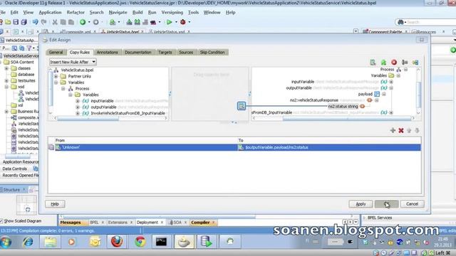 SOA Suite tutorial 1 part 8 - If statement in BPEL + Expression Builder смотреть онлайн