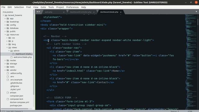 Setting up AdminLTE 3 on Laravel 8 and Installing Livewire 2 смотреть онлайн