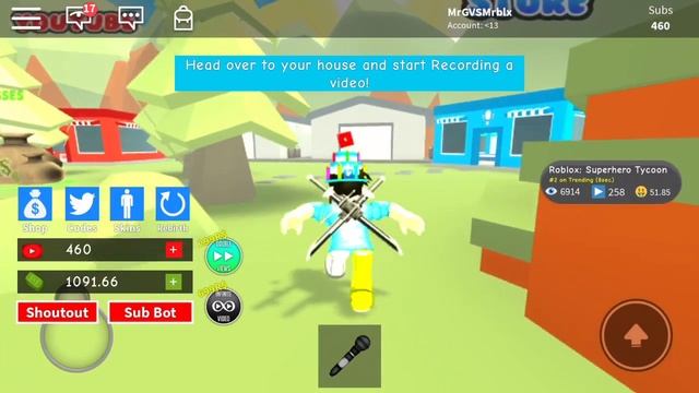 ROBLOX: YouTuber Simulator 2| 1k Subscribers! смотреть онлайн