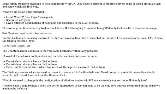 Connecting to IPv6-only server using WinSCP (2 Solutions!!) смотреть онлайн