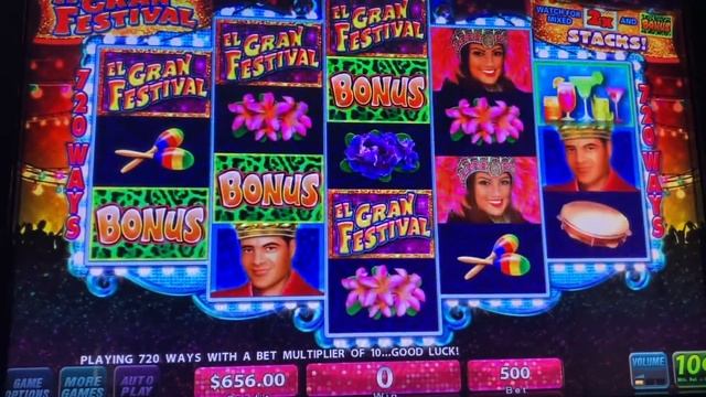 EL GRAN FESTIVAL SLOT JACKPOT/ SO MANY FREE GAMES/ HIGH LIMIT SLOT PLAY смотреть онлайн