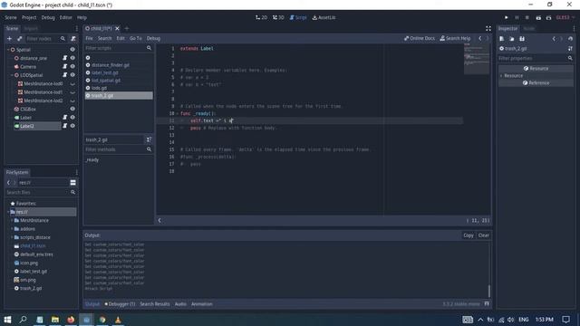 Godot label text change via script смотреть онлайн