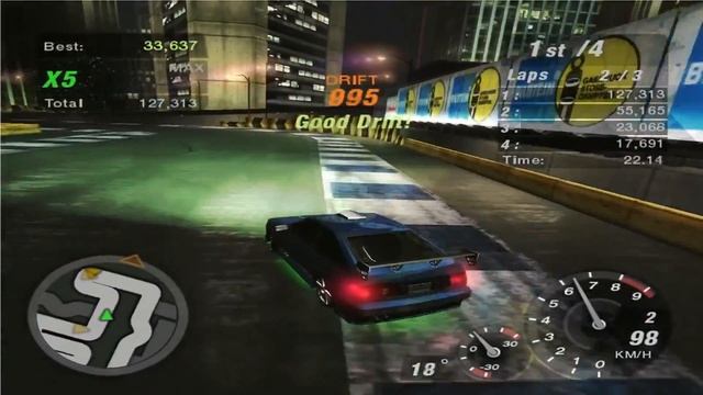 Need For Speed Underground 2: Walkthrough #55 - Parkade Drift 2 [Hidden Drift] (Stage 3) смотреть онлайн
