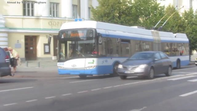 Trolleybus in Tallinn, Estonia смотреть онлайн