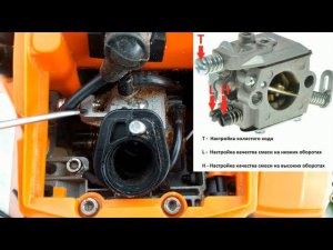 Регулировка карбюратора бензопилы