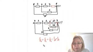Задача на расчет эквивалентного сопротивления цепи