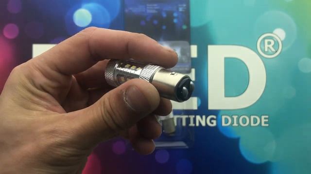 Автолампа светодиодная 1157 - P21/5W - S25 - BAY15d - 15 SMD2323 + Линза смотреть онлайн